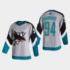 2021 alexander barabanov sharks gray reverse retro authentic jersey