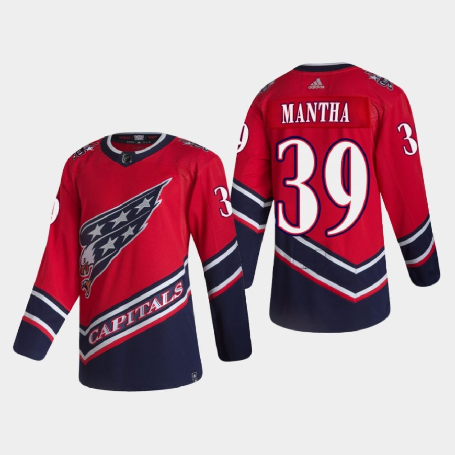 2021 anthony mantha capitals red reverse retro authentic jersey