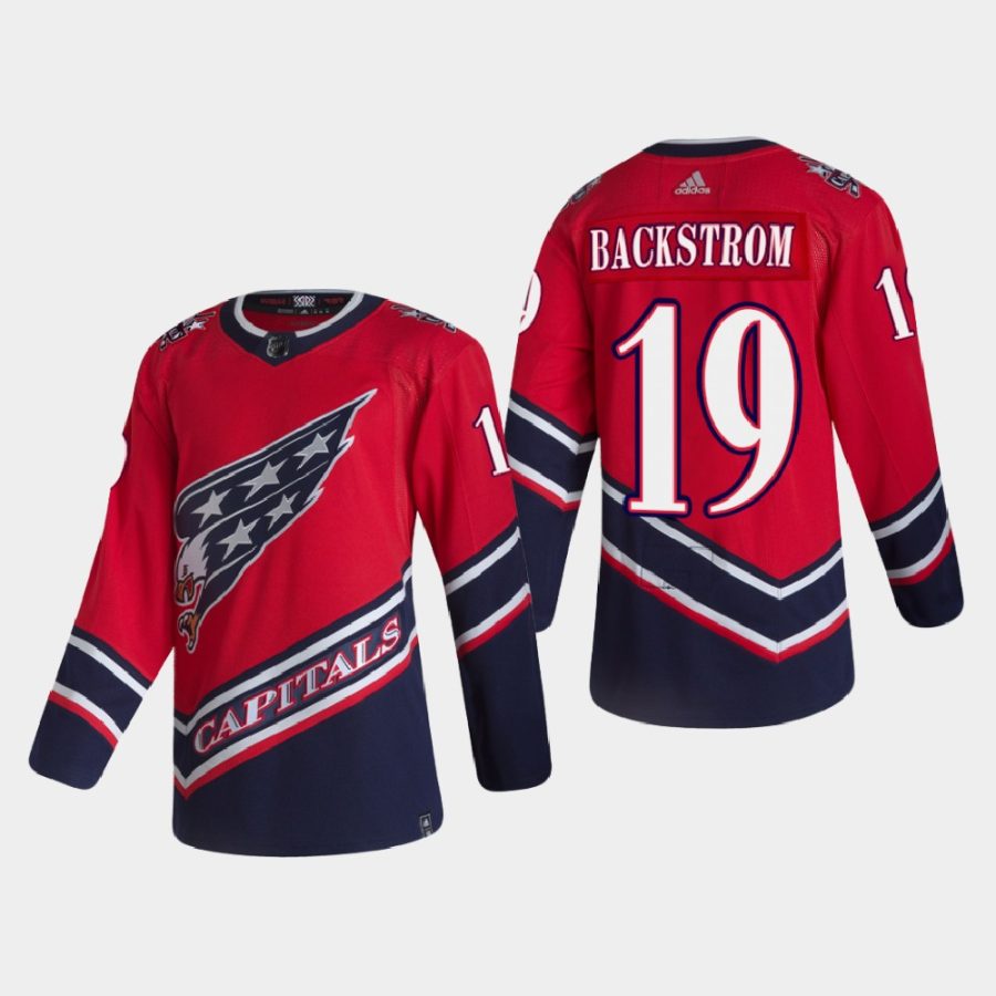 2021 nicklas backstrom capitals red reverse retro authentic jersey