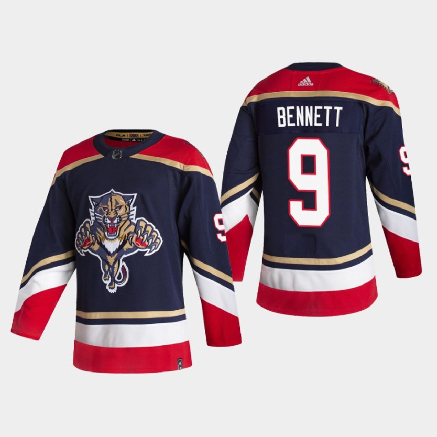 2021 sam bennett panthers navy reverse retro authentic jersey