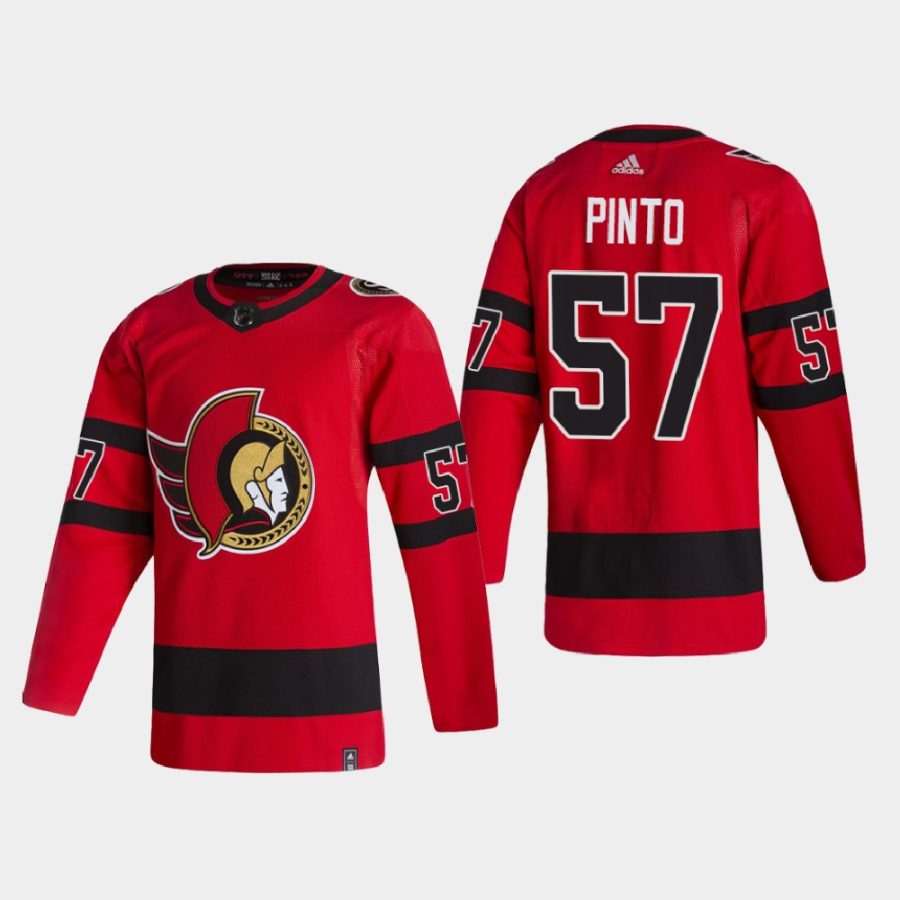 2021 shane pinto senators red reverse retro authentic jersey