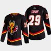 2022 23 dillon dube flames black alternate authentic jersey