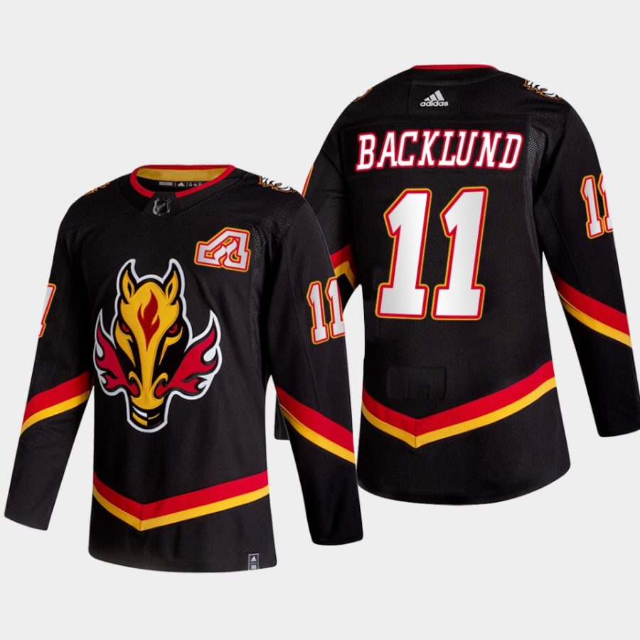 2022 23 mikael backlund flames black alternate authentic jersey