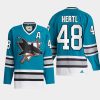 2022 tomas hertl sharks teal team classics authentic jersey