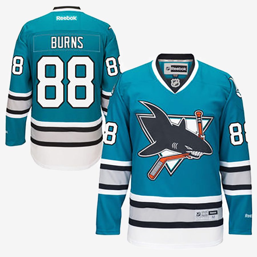 Sharks 88 Burns 25th anniversary jersey