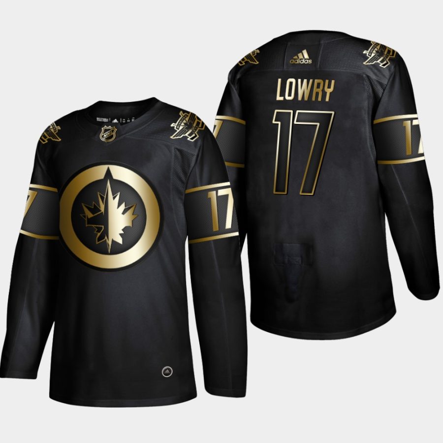 adam lowry jets black 2019 nhl golden edition authentic jersey