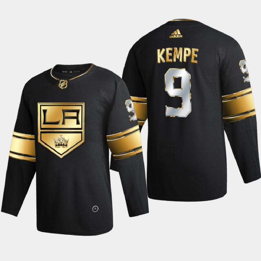 adrian kempe kings black 2021 golden edition limited authentic jersey