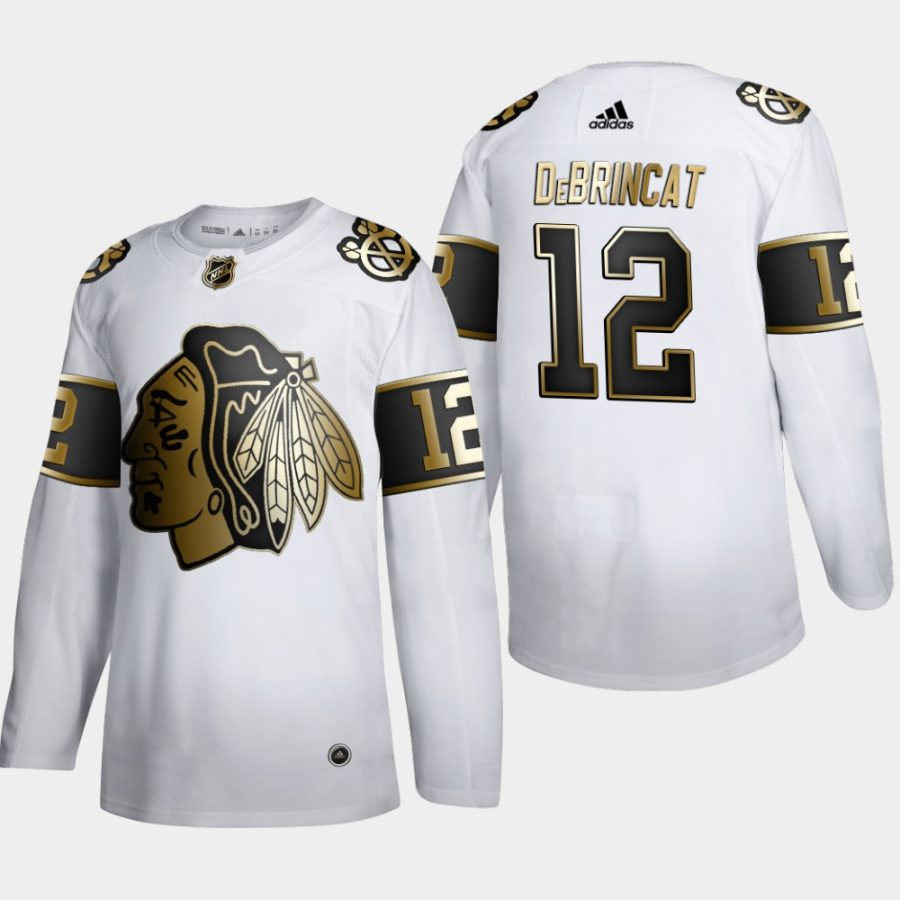 alex debrincat blackhawks white nhl golden edition authentic jersey