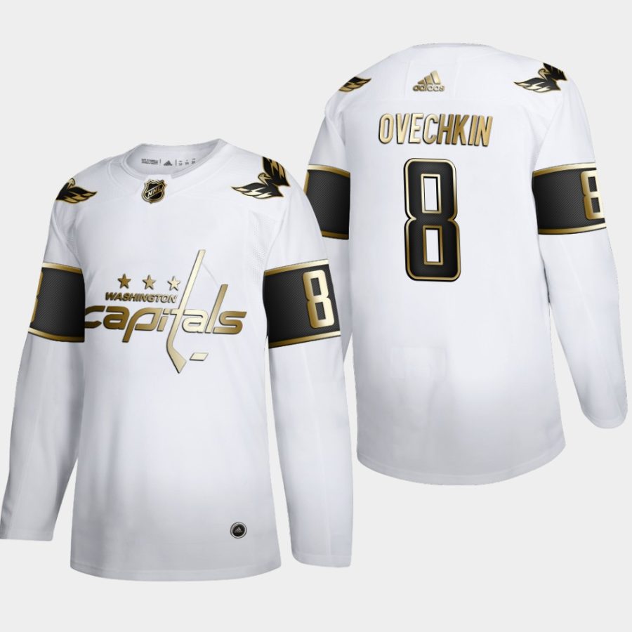 alexander ovechkin capitals white nhl golden edition authentic jersey