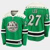 anders lee islanders green 2021 st. patricks day jersey