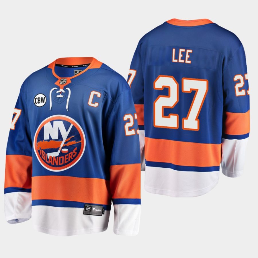 anders lee islanders royal 2019 home cbw premier jersey