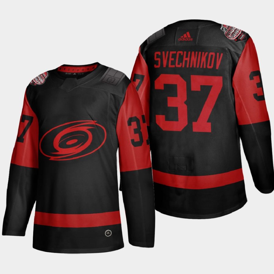 andrei svechnikov hurricanes black 2021 stadium series jersey