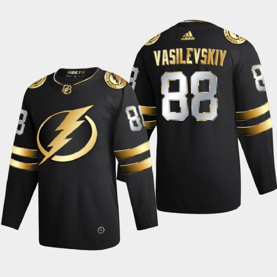 andrei vasilevskiy lightning black authentic golden limited edition jersey