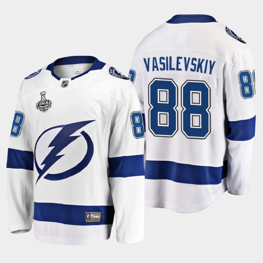 andrei vasilevskiy lightning white 2020 stanley cup final away jersey