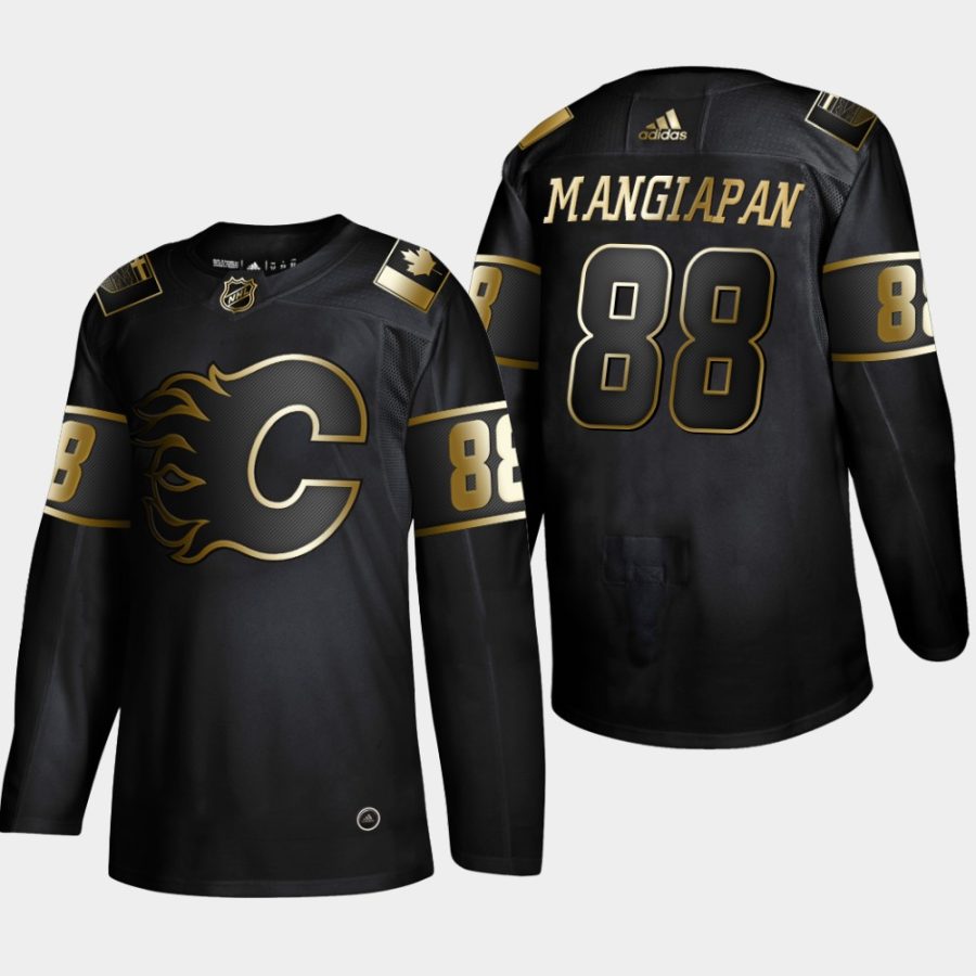 andrew mangiapane flames black 2019 nhl golden edition authentic jersey