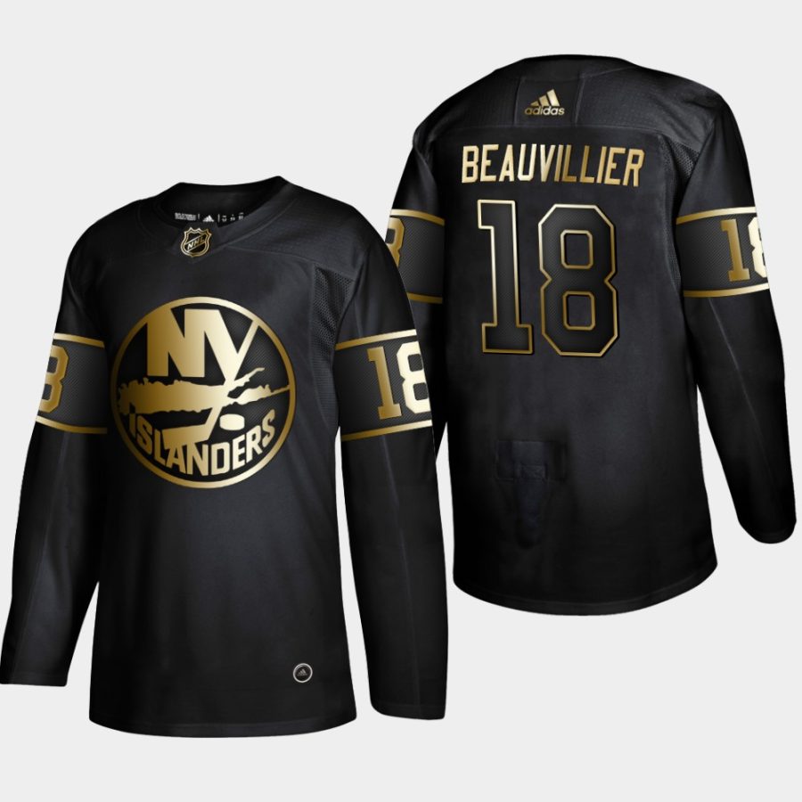 anthony beauvillier islanders black 2019 nhl golden edition authentic jersey