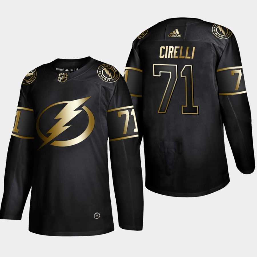 anthony cirelli lightning black 2019 nhl golden edition authentic jersey