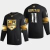 anze kopitar kings black 2021 golden edition limited authentic jersey