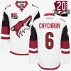 arizona coyotes jakob chychrun white 20th anniversary premier jersey