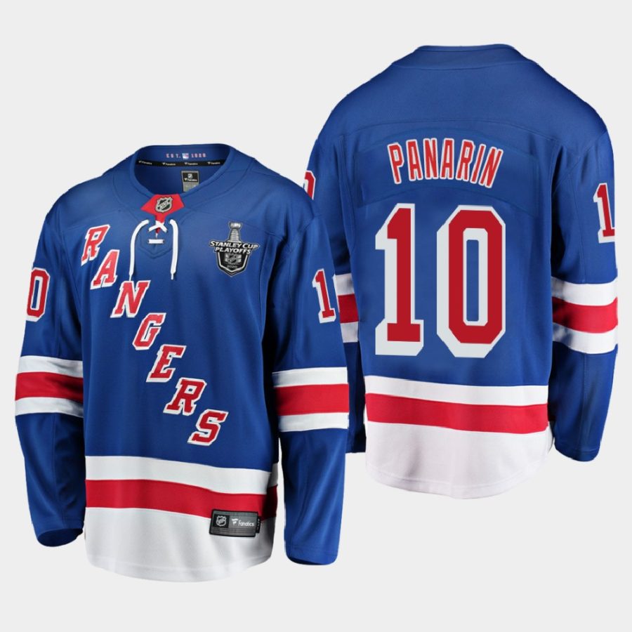 artemi panarin rangers royal 2019 2020 stanley cup playoffs home jersey