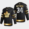 auston matthews maple leafs black authentic golden limited edition jersey