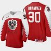 austria team jakob brandner 2021 iihf world junior championship away jersey red