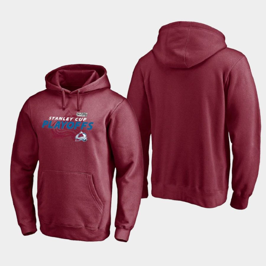 avalanche burgundy 2021 stanley cup playoffs turnover hoodie