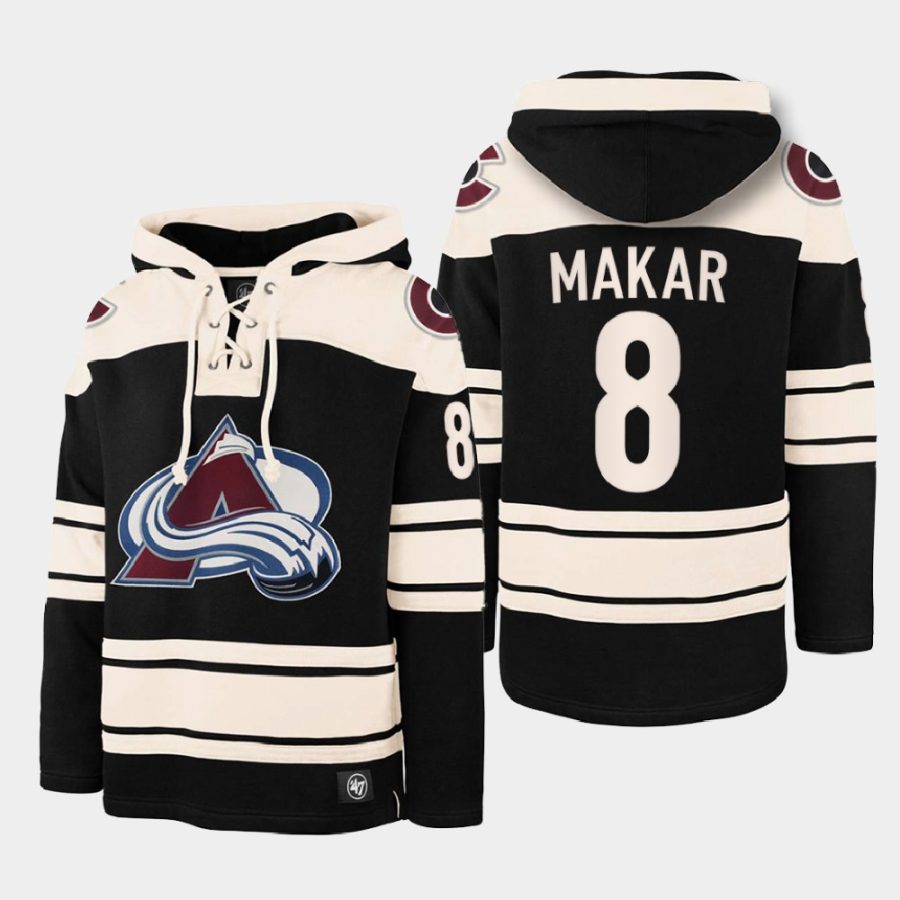 avalanche cale makar black vintage superior lacer hoodie