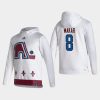 avalanche cale makar white 2021 reverse retro authentic pullover hoodie