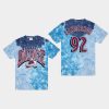 avalanche gabriel landeskog blue vintage tubular retro tie dye t shirt