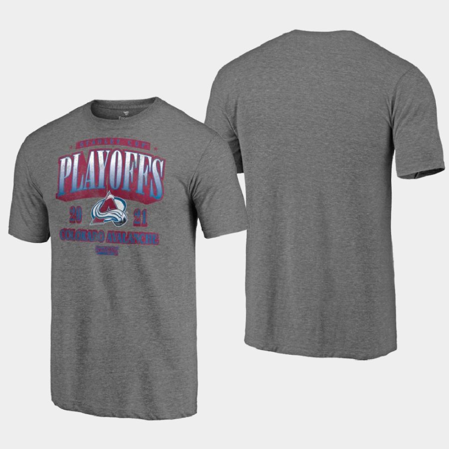 avalanche heathered gray 2021 stanley cup playoffs ring the alarm t shirt