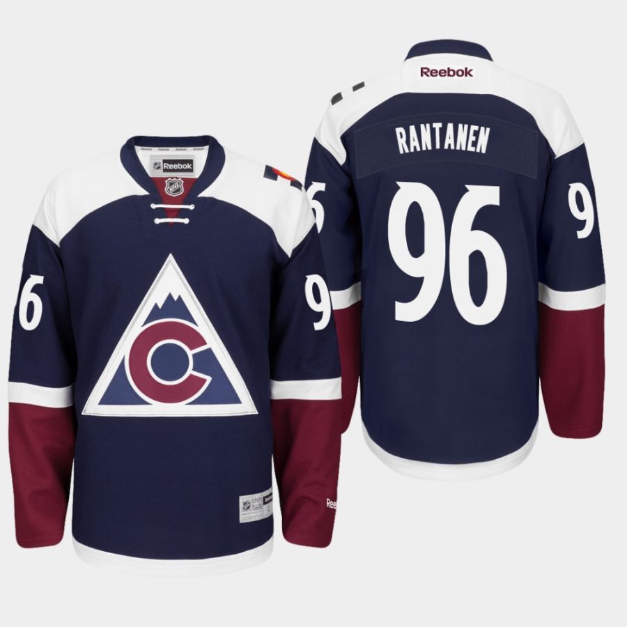 avalanche mikko rantanen alternate premier navy blue jersey