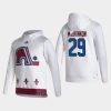 avalanche nathan mackinnon white 2021 reverse retro authentic pullover hoodie