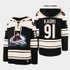 avalanche nazem kadri black vintage superior lacer hoodie