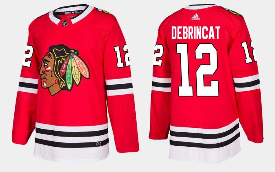 blackhawks alex debrincat home red jersey