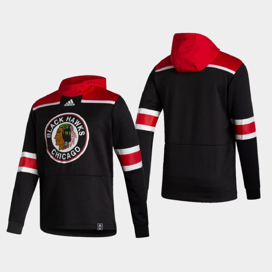 blackhawks black 2021 reverse retro authentic pullover special edition hoodie