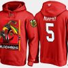 blackhawks connor murphy cartoon team color red hoodie