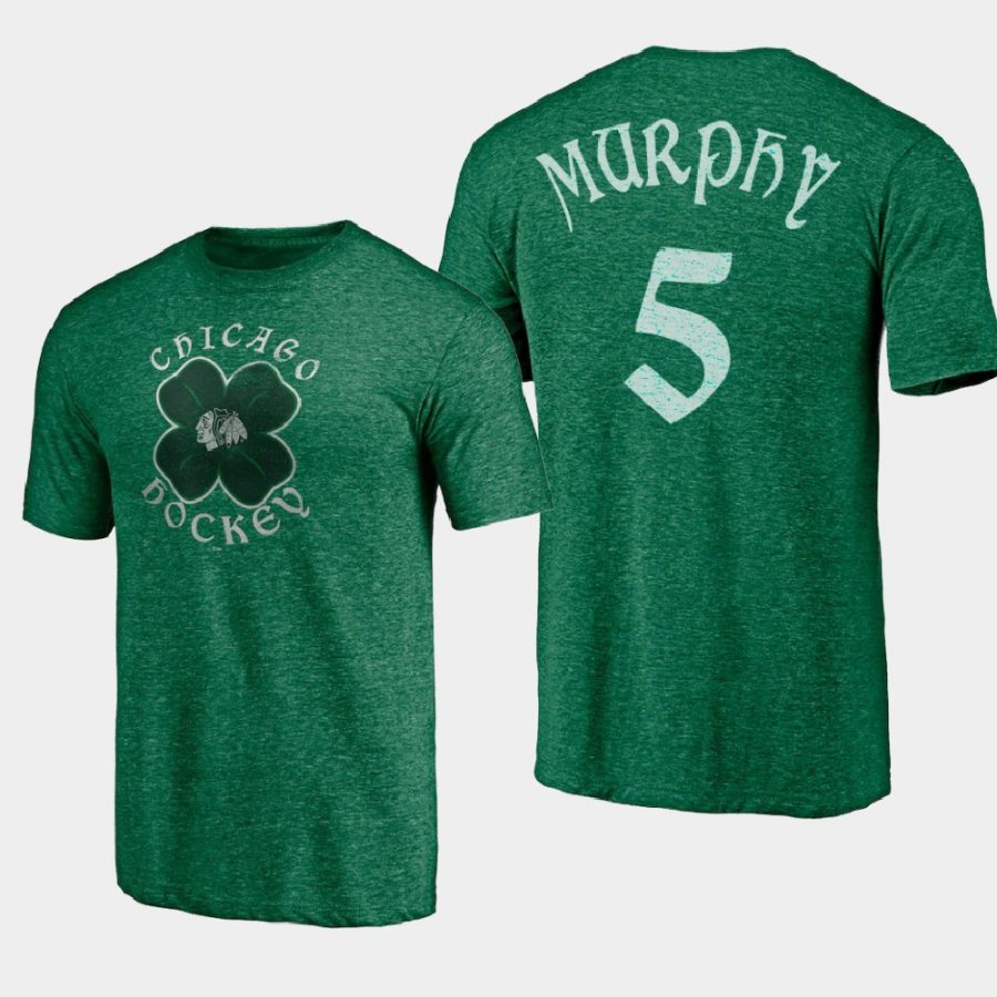 blackhawks connor murphy kelly green st. patricks day celtic t shirt