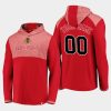 blackhawks custom red iconic marbled clutch pullover hoodie