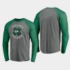 blackhawks gray st. patricks day celtic long sleeve raglan t shirt