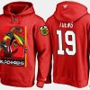 blackhawks jonathan toews cartoon team color red hoodie