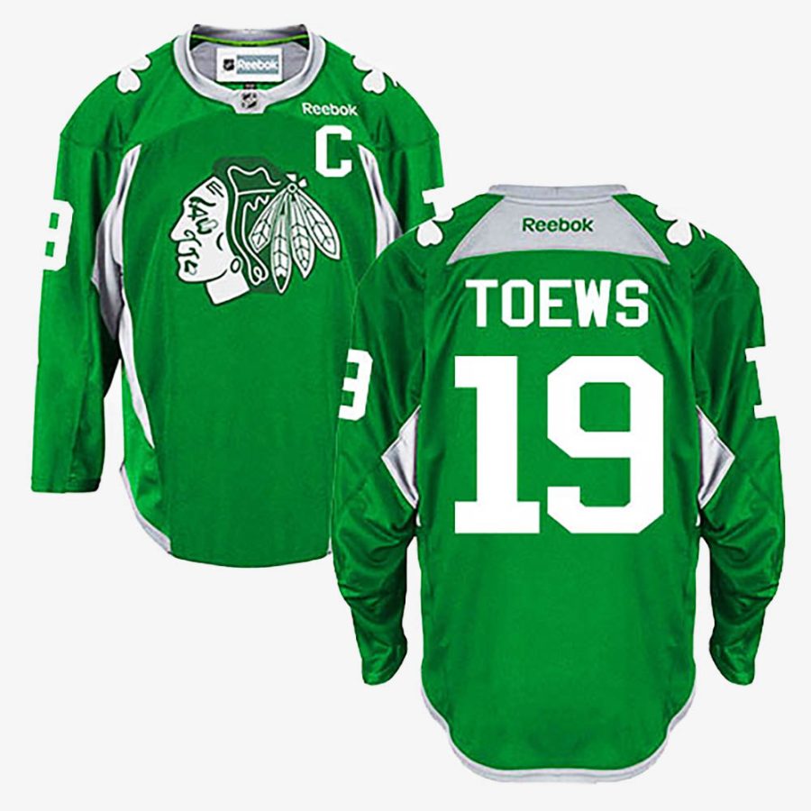 blackhawks jonathan toews green practice jersey