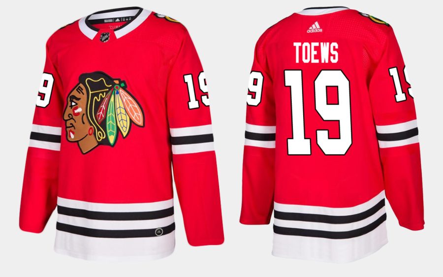 blackhawks jonathan toews home red jersey