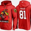 blackhawks marian hossa cartoon team color red hoodie