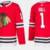 blackhawks retired glenn hall home red jersey