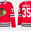 blackhawks retired tony esposito home red jersey