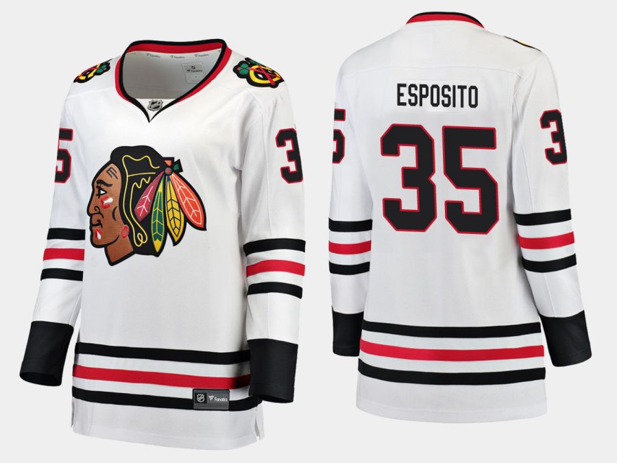 blackhawks tony esposito road breakaway player jersey