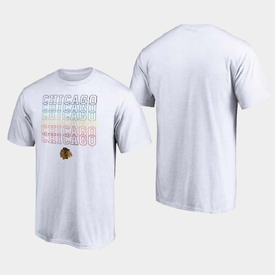 blackhawks white city pride t shirt