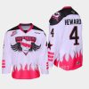 blake heward whl hitmen white 2023 bret hart themed three count jersey