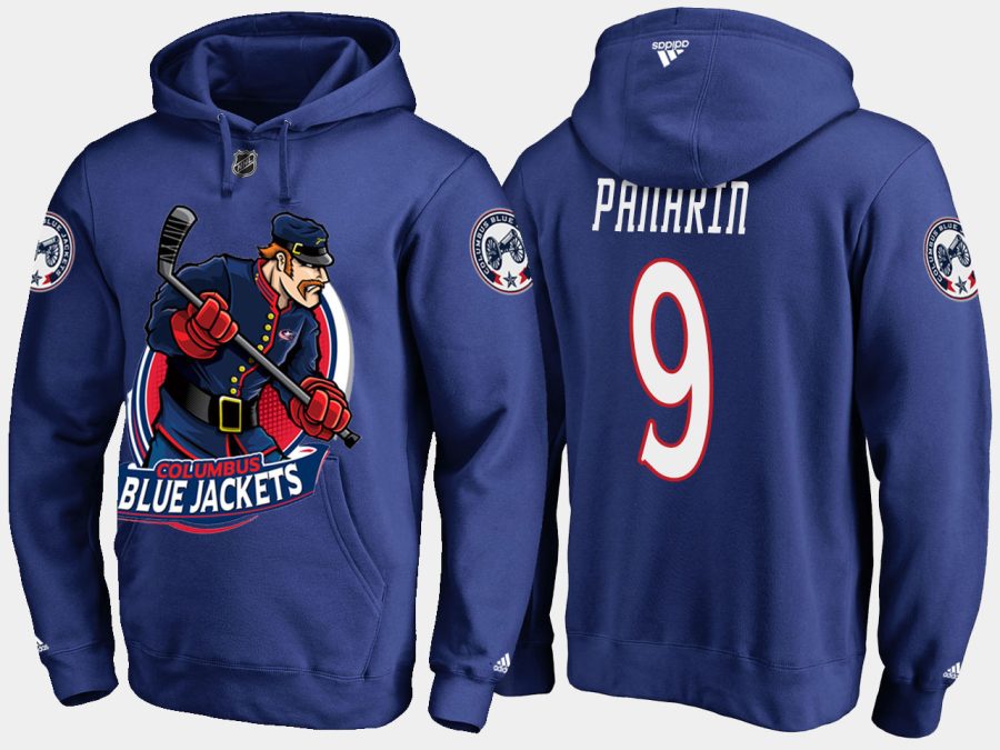 blue jackets artemi panarin cartoon team color blue hoodie